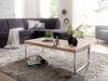 Wohnling Couchtisch 120 x 60 x 40 cm Massiv Holz, Akazie Bild 5