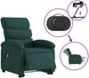 vidaXL Elektrischer Massagesessel mit Aufstehhilfe Dunkelgrün Stoff 3204020 Bild 5