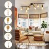 ZMH Vintage Deckenleuchte Retro Deckenlampe I Schwenkbare Gold Deckenstrahler mit 6 Flammig E27 Industrial Deckenspots Strahler aus Metall für Schlafzimmer Küche - Ohne Leuchtmitte Bild 2