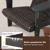 COSTWAY Gartenstuhl (1 St), Adirondack Stuhl aus HDPE, Rattan, gepolstert Bild 4