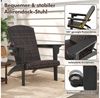 COSTWAY Gartenstuhl (1 St), Adirondack Stuhl aus HDPE, Rattan, gepolstert Bild 2