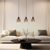 Hängeleuchte, Käfig-Design, Metall, Rattan, B 57 cm Bild 4