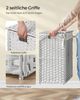 Songmics Wäschekorb handgeflochten, Rattan Weiß, 90L 46 x 33 x 60 cm Bild 2