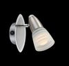 LED Wandleuchte, Glas satiniert, Spot beweglich, H 14,5 cm Bild 2