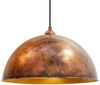 Bamyum Pendelleuchte Hängelampe Kupferfarbe, E27, Handgemalt Vintage Industrial Style Lampe, ohne Leuchtmittel Bild 5