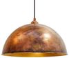 Bamyum Pendelleuchte Hängelampe Kupferfarbe, E27, Handgemalt Vintage Industrial Style Lampe, ohne Leuchtmittel Bild 4