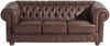 Sofa 3-Sitzer Kalea Bezug Wischleder Buche nussbaum dunkel / braun 21369 Bild 2