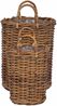 vidaXL Blumentopfkorb mit Speicher 2 Stk. Naturbraun Kubu Rattan 42020958 Bild 5