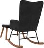 Schaukelstuhl mit Hocker Samt Schwarz [327760] Bild 5
