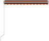 vidaXL Einziehbare Markise Handbetrieben 300 x 250 cm Orange und Braun 3051198 Bild 5