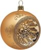 Reflexkugel gold matt Ø8cm Schatzhauser Thüringer Glas und Weihnachtsschmuck Bild 1