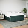 vidaXL Boxspringbett mit Matratze Dunkelgrün 200x200 cm Samt 3285665 Bild 3