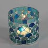 Marokkanisches Mosaik Windlicht Rayan Hellblau 2 er Set Bild 2