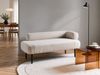 Rechtsseitige Chaiselongue MIRMANDE Bouclé Cremeweiß Bild 3