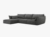 Micadoni Ecksofa Kaelle 4-Sitzer Links Chenille Over The Horizon Dunkelgrau Bild 2