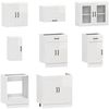 vidaXL 8-tlg. Küchenschrank-Set Kalmar Hochglanz-Weiß Holzwerkstoff 3314823 Bild 4