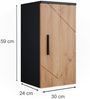 Vicco 'Irma' Hängeschrank, Holz, 59 x 30 x 30 cm, Anthrazit / Eiche Bild 3