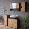 Vicco 'Irma' Hängeschrank, Holz, 59 x 30 x 30 cm, Anthrazit / Eiche Bild 4