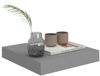vidaXL Schweberegal Grau 23x23,5x3,8 cm MDF 323844 Bild 3