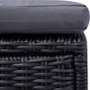 vidaXL Sonnenliege Poly Rattan Schwarz und Dunkelgrau 310148 Bild 5