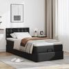 vidaXL Ottoman-Bett mit Matratze Schwarz 90x200 cm Kunstleder 3311283 Bild 3