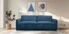 Dorel Home 3-Sitzer Allie Curved Schlafsofa 209 cm, Bettfunktion (110/190), verstellbare Rückenlehne, Cord u. Velours Bild 2