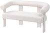 Sofa 2-Sitzer ILBRO Bouclé Cremeweiß Bild 5