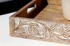 Chic Antique - Tablett Holztablett mit Schnitzereien 50x36cm 61091300 Bild 3