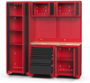 Feistos Werkstatteinrichtung "Juno 22", schwarz/rot, 198 x 46 x 198 cm (B x T x H),1 Hochschrank Bild 2