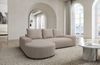 Stoff Ecksofa Gomera L-Form Kurz - Strukturstoff - Beige - Links Bild 2