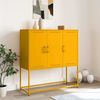 vidaXL Highboard Senfgelb 100,5x39x107 cm Stahl 846539 Bild 3