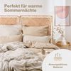 Blumtal Bettwäsche Musselin 100% Baumwolle im Set, Kopfkissenbezug & Deckenbezug, 3 teilig Bild 2