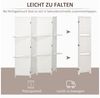 HOMCOM Paravent faltbarer Raumteiler (Set, 4 St, 4-teilig, Raumteiler mit Regalen), (BxH): ca. 181x180 cm Bild 4