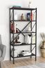 Metall-Bücherregal mit 5 Ablagen 60 x 43 x 157.6 cm Spanplatte Grau 90729973 [en. casa] Bild 2
