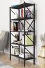 Metall-Bücherregal mit 5 Ablagen 60 x 43 x 157.6 cm Spanplatte Grau 90729973 [en. casa] Bild 4