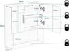 EUGAD Spiegelschrank (1-St) mit Tür, 5 Fächern, aus E1-MDF, Weiß, 54x55x15cm Bild 2