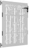vidaXL Gartentor 85x125 cm Cortenstahl Bambus-Design 153234 Bild 3