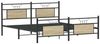 vidaXL Metallbett ohne Matratze Sonoma-Eiche 160x200 cm 3325097 Bild 5