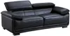 Vente-unique - Ledersofa 3-Sitzer - Schwarz - MACELO Bild 5