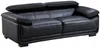 Vente-unique - Ledersofa 3-Sitzer - Schwarz - MACELO Bild 4