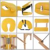 3 ZONEN MOBILE MASSAGELIEGE INKL. TASCHE LIEGE MASSAGEBANK KLAPPBAR GELB Bild 3