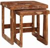 Couchtische, Sofatische 2 pcs 46 x 46 x 45 cm Massives upgecyceltes Holz Bild 3