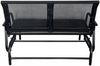 Schaukelbank Gartenbank 2-Sitzer, ca. 120 x 70 x 83 cm – Schwarz Bild 4