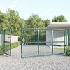 vidaXL Maschen-Gartentor Grün 350x125 cm Verzinkter Stahl 154534 Bild 3