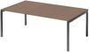 BISLEY Cito Chefarbeitsplatz/Konferenztisch, 740 mm höhenfixes U-Gestell, Metall, Wn334 Dekor Nußbaum, Gestell Anthrazitgrau, 120 x 200 x 85 cm Bild 1