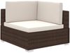 vidaXL 12-tlg. Garten-Lounge-Set mit Auflagen Poly Rattan Braun 41262 Bild 3