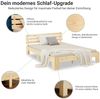 Homestyle4u Futonbett, Kiefernholz natur, 120x200 cm Bild 4