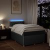 vidaXL Boxspringbett mit Matratze Dunkelgrau 120x200 cm Stoff 3289731 Bild 5