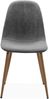 Polsterstuhl >Anya< (4er Set) in Holzoptik / Cord grau - 43x83x50 (BxHxT) Bild 3