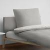 Traumschlaf Uni Melange Flanell Bettwäsche 840200|200x200 cm + 2x 80x80 cm| sturmgrau Bild 2
